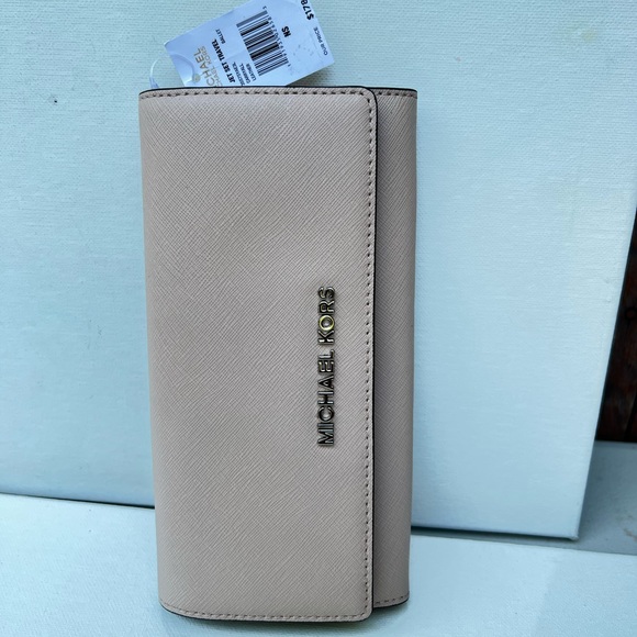 Michael Kors Jet Set Wallet Leather Pink - Picture 8 of 15